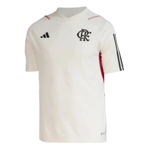 Camisa Flamengo 23/24 Treino Adidas Torcedor - Branca